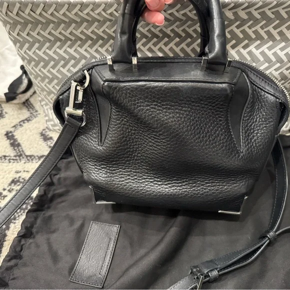 Alexander Wang (authentic) Emile Leather Satchel Bag (small size) - Picture 3 of 4